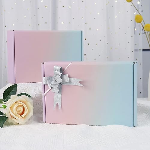 Miniatura 200 de Cajas de envío pequeñas de 6 x 4 x 2 pulgadas para pequeñas empresas, paquete de 30 cajas de correo moradas, caja de embalaje de cartón corrugado