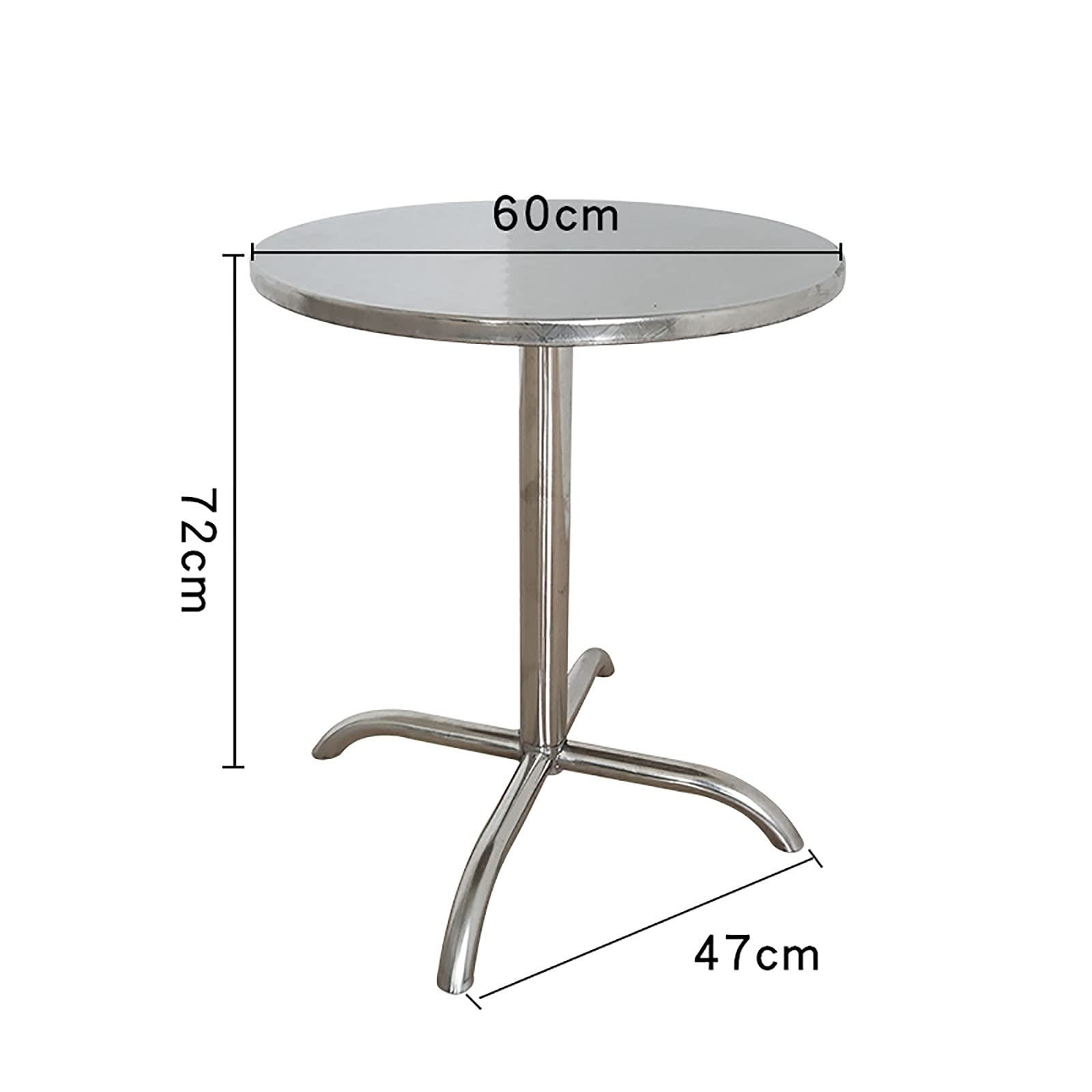 Pequeña mesa de centro redonda, estilo nórdico, mesa de ocio para sala de estar, balcón, uso al aire libre, fácil montaje