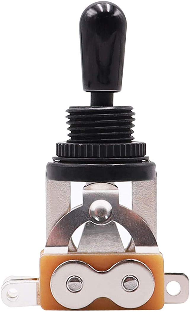 3 Way Guitar Switch Pickup Selector Short Straight Replaceable Black Switch