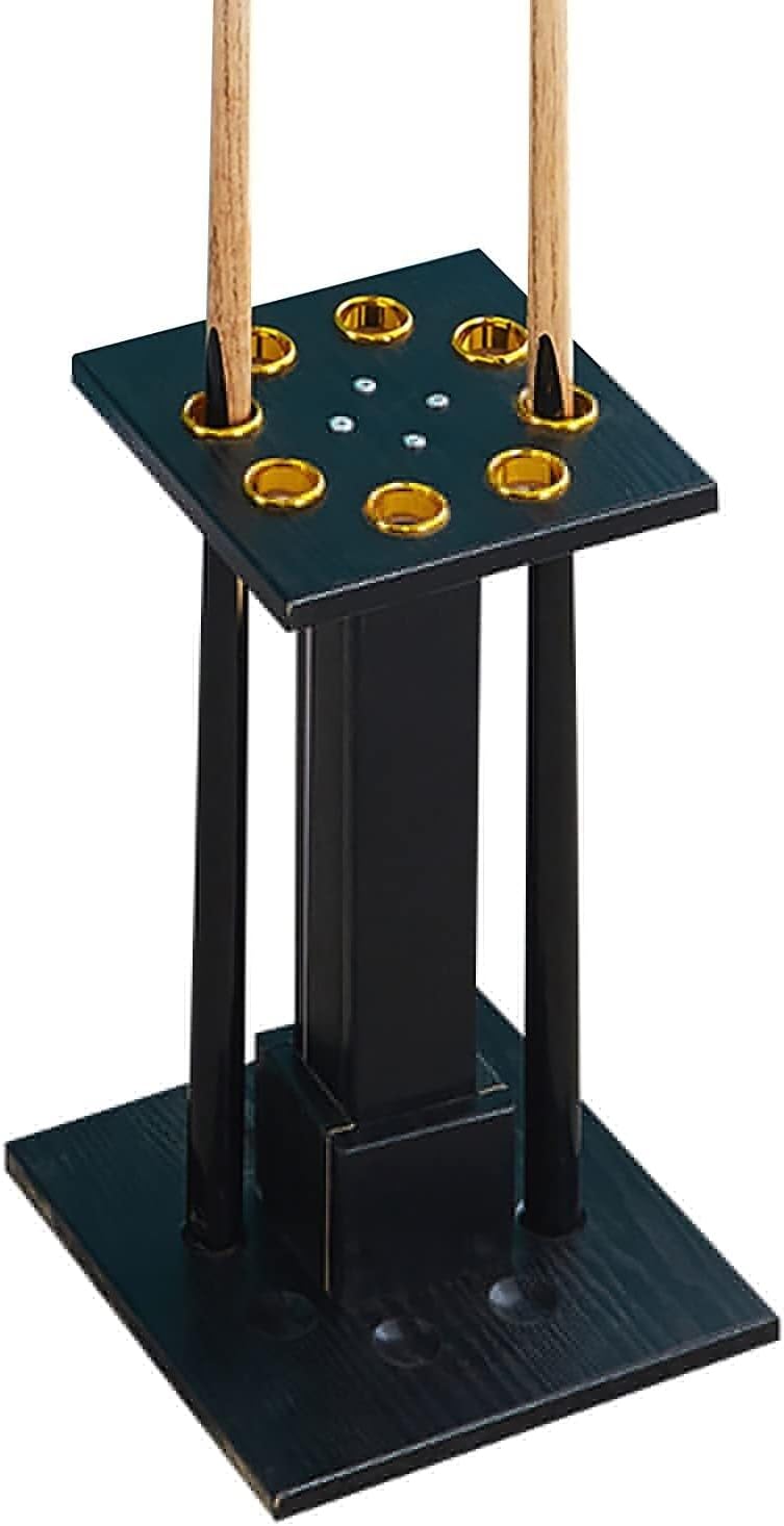 Floor-Standing Pool Cue Rack - Holds 8 Cues, Durable MDF Billiard Stick Holder, Easy to Install, Perfect for Home, Club, School & Billiard Room Organization
