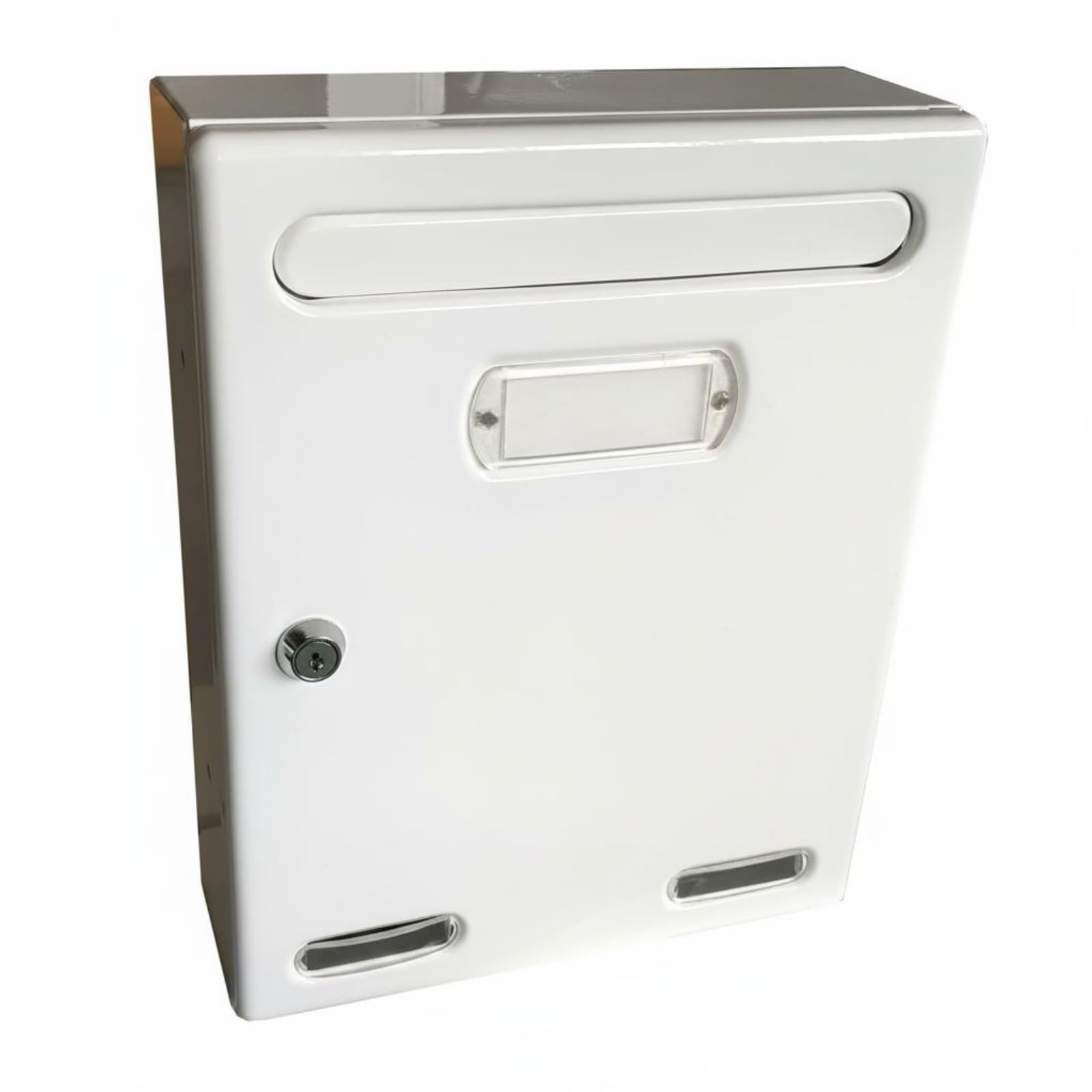Waterproof Wall Mounted Mailbox Rainproof Locking Mailbox Outdoor Use Lockable Letter Box Weather Resistant for Front Porch, White | Home & Garden | Home Improvement-picture-18