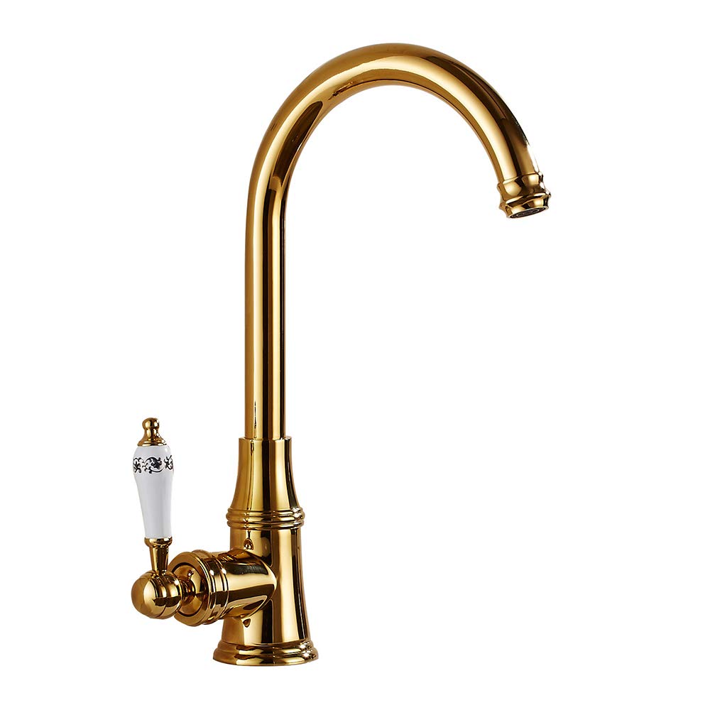 Grifo Mezclador, Grifo de Cocina, grifos con Filtro de latón Antiguo, mezcladores para Fregadero, Grifo, caño purificado, Grifo Giratorio Cromado Plateado para Fregadero de Cocina, Grifo Mezclador