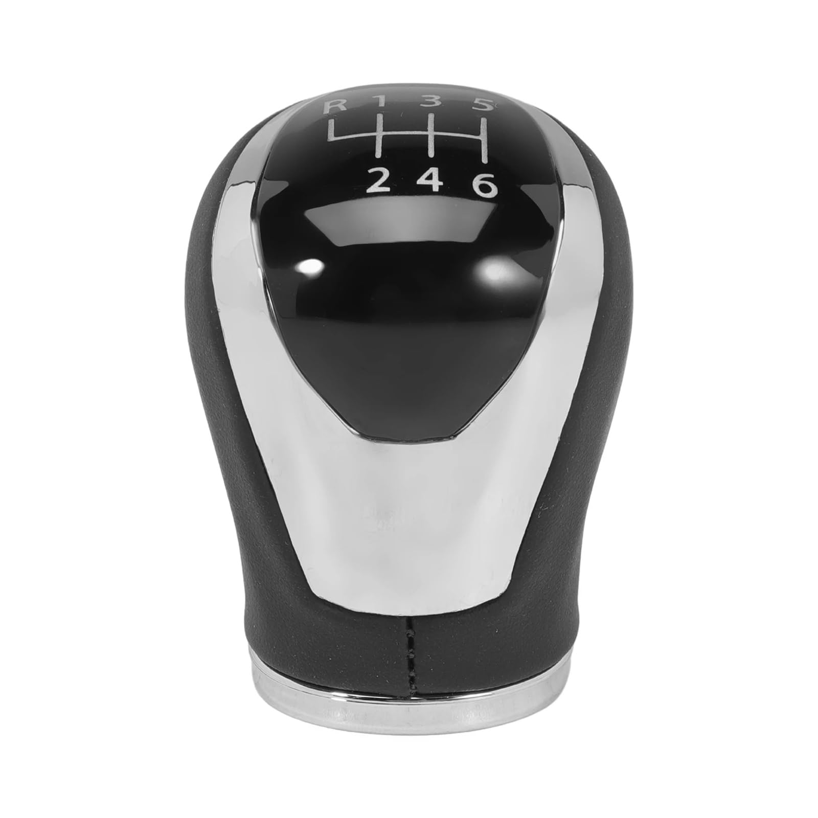 JSYALMSLW Knob Only Shift Lever Knob Manual 6-Speed for Nissan Qashqai J11 X‑Trail T32 2016‑2017 Leather Black Stylish Gear OE 328654Ea0a 32865-4EA0A 1Pc Gear Shift