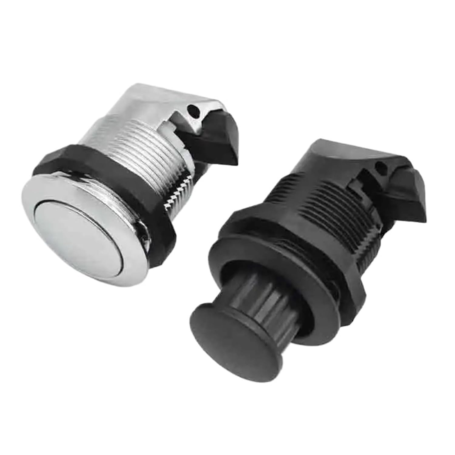 Buried Rotary Press Type Spring Latch Plastic Yacht Circular Button Lock 1Pcs(XK253WB)