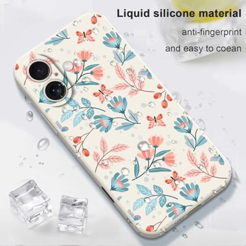 Coque silicone iPhone 16 LEECG blanc feuille au design premium - 6