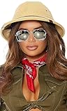 Forplay Unisex Be Your Guide Safari Costume Hat, Beige, O/S