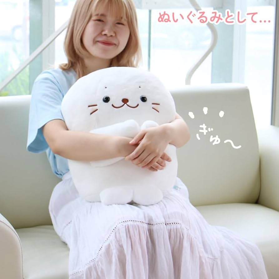 値下げ マザーガーデン sirotan しろたん 座椅子 ソファ しろたん 顔まくら 29cm×43cm / Mother garden | 【通販】雑貨と