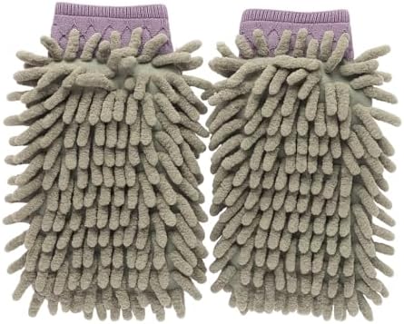 Kit 2 Luvas de Microfibra Premium Multiuso 18 cm – Limpeza Sem Ri...