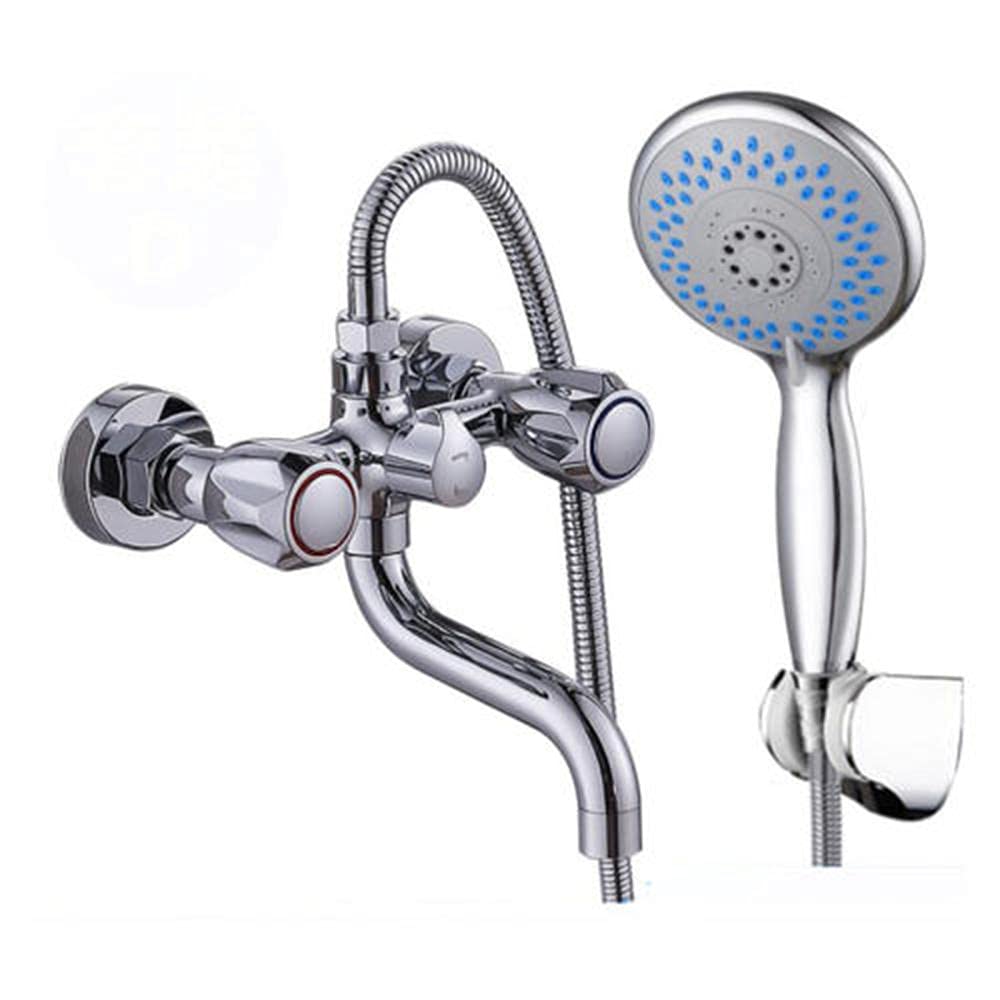 Robinet de bain double trou en laiton pour remplacer mitigeur douche eau chaude froide