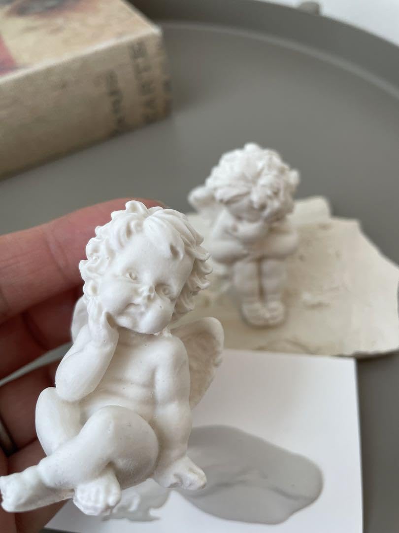 Amazon.co.jp: 天使 オブジェ ジェスモナイト jesmonite インテリア