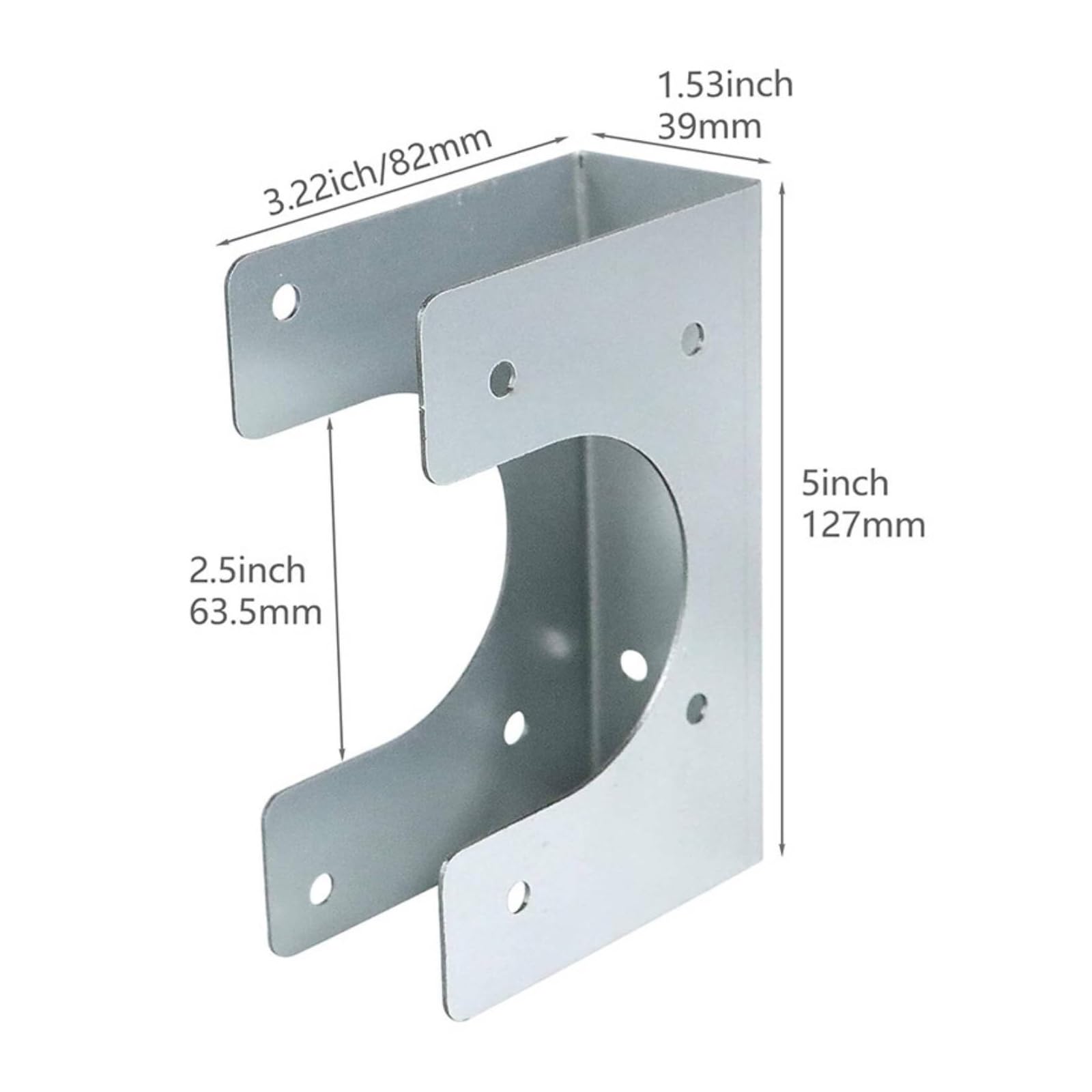 Componente para Montante de Pared Zapata Reforzada Placa de Montaje Protector Soporte Metálico con Ventana para Conducciones y Sencillo Adecuado para Estructuras Drywall Rehabilitación