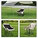 Nice C Padded Camping Chair, Oversized Camping Chairs, Oversized Thick Padded Folding Chairs, Outdoor Sports Chair, Heavy Duty, with Cooler Bag, Cup Holder, Side Pockets (1 Pack)