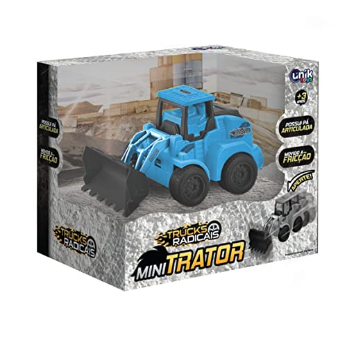 Mini Trator Trucks Radicais Azul Unik Toys