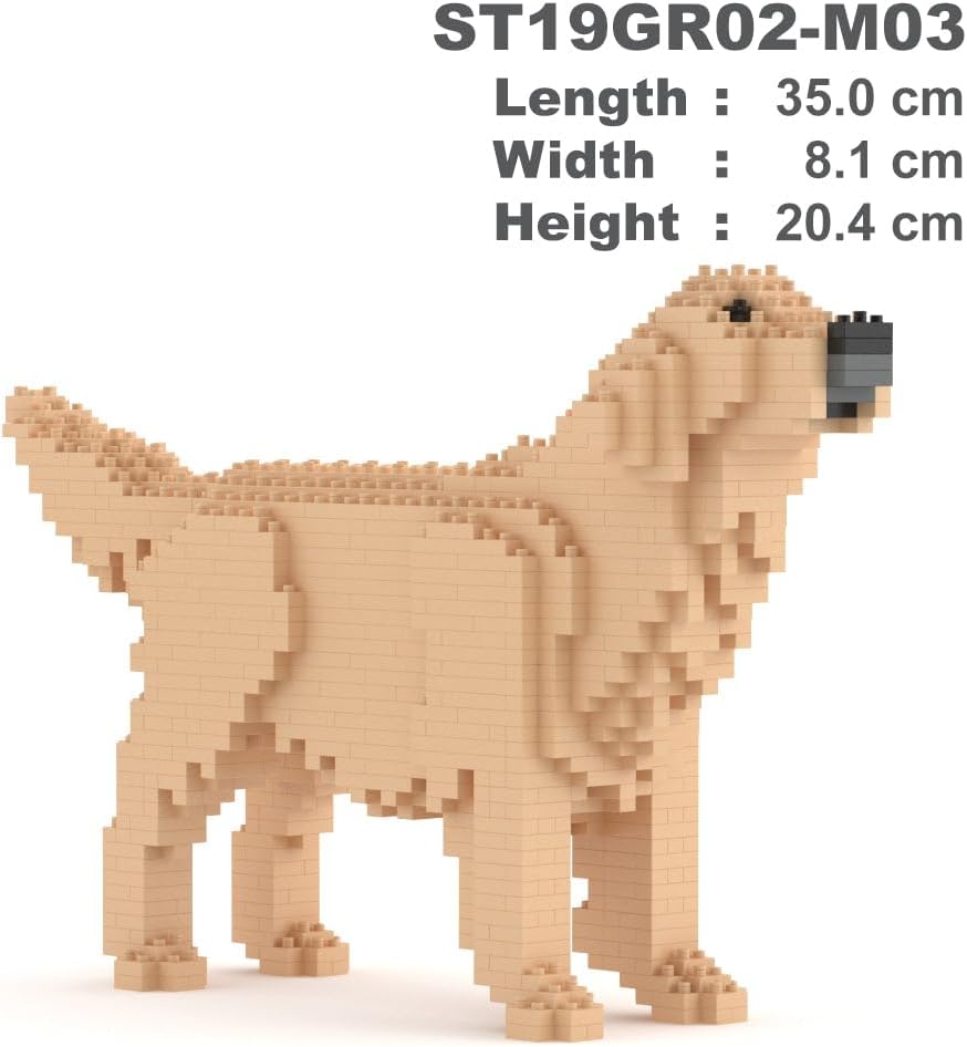 JEKCA Golden Retriever 02S-M03 | Dog Plastic Building Blocks | Age 14+