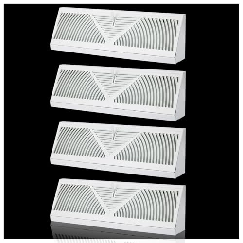 4Pack 15 inch Baseboard Register Vent for 15Duct Baseboard Diffusers Vent