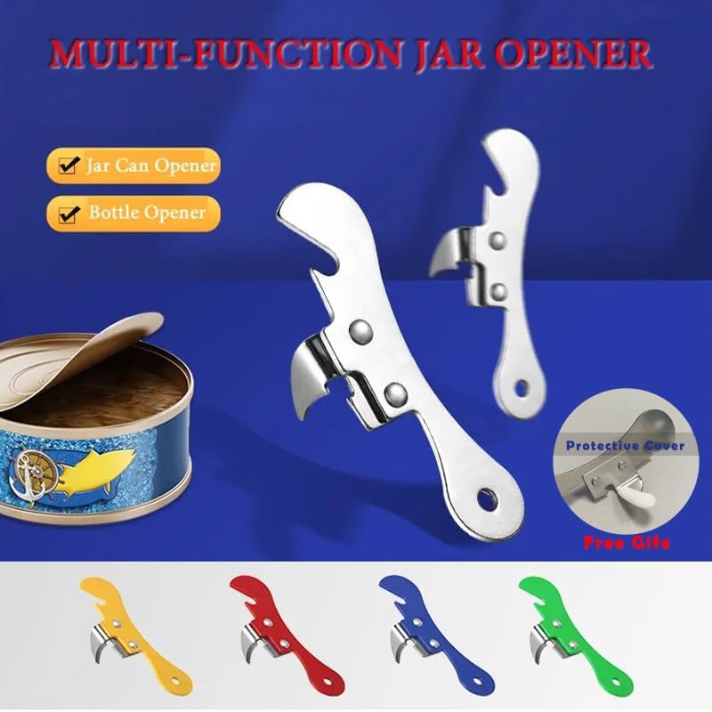 Portable Bottle Jar Opener Kitchen Gadget Portable Can Opener For Emergency Bottle Opener Party(Green 1pcs)