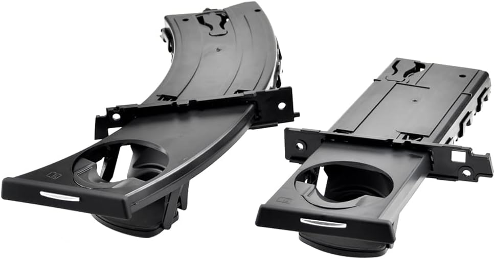 2PCS Left&Right Retractable Cup Holder Beverage Bottle Holder Compatible with E90 E91 E92 E93 323i 325i 325xi 328i 328xi 330i 330xi 335d 335i 335is 335xi M3 2006-2013 Black