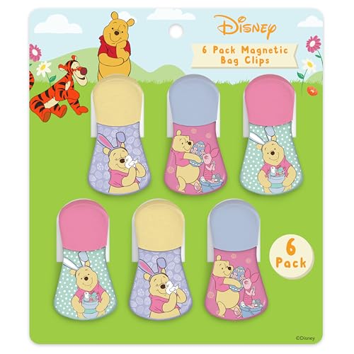 Image of Disney Winnie the Pooh Magnetic Chip Clips, Set of 6