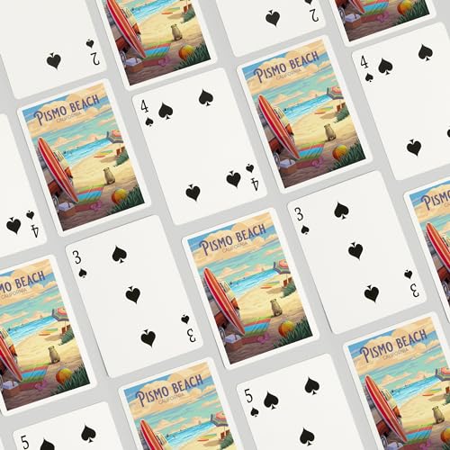 Baraja de poker Pismo Beach California 52 cartas miniatura 4