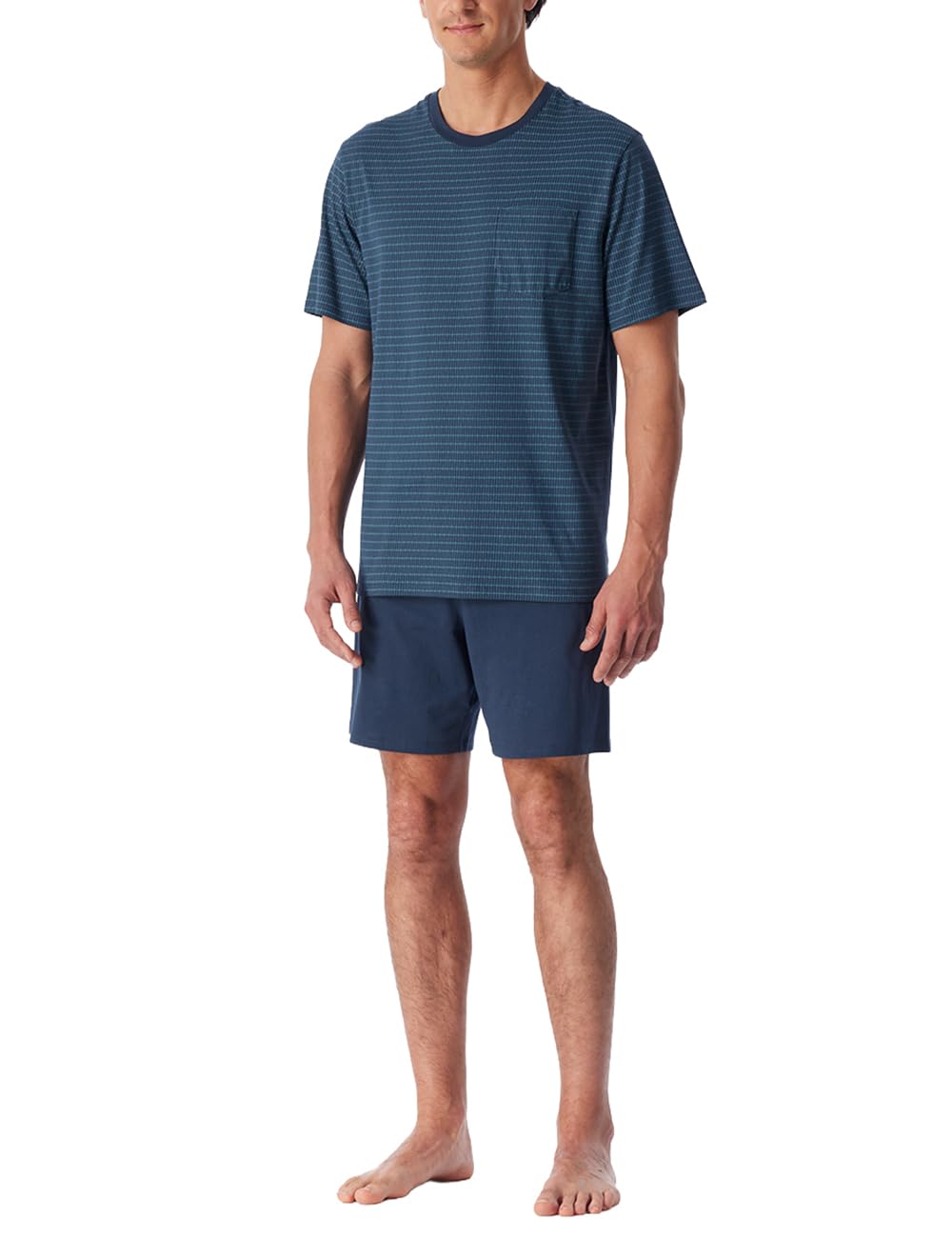 Schiesser Herren Schlafanzug kurz Rundhals - Nightwear Set