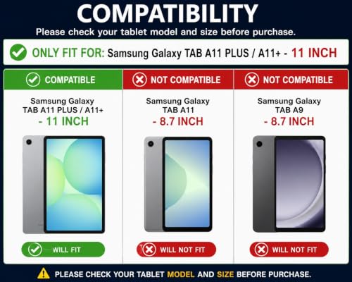 Image of 360 Rotating Flip Cover for Samsung Galaxy Tab A11+ Plus / A11+ (11 inch INCH)