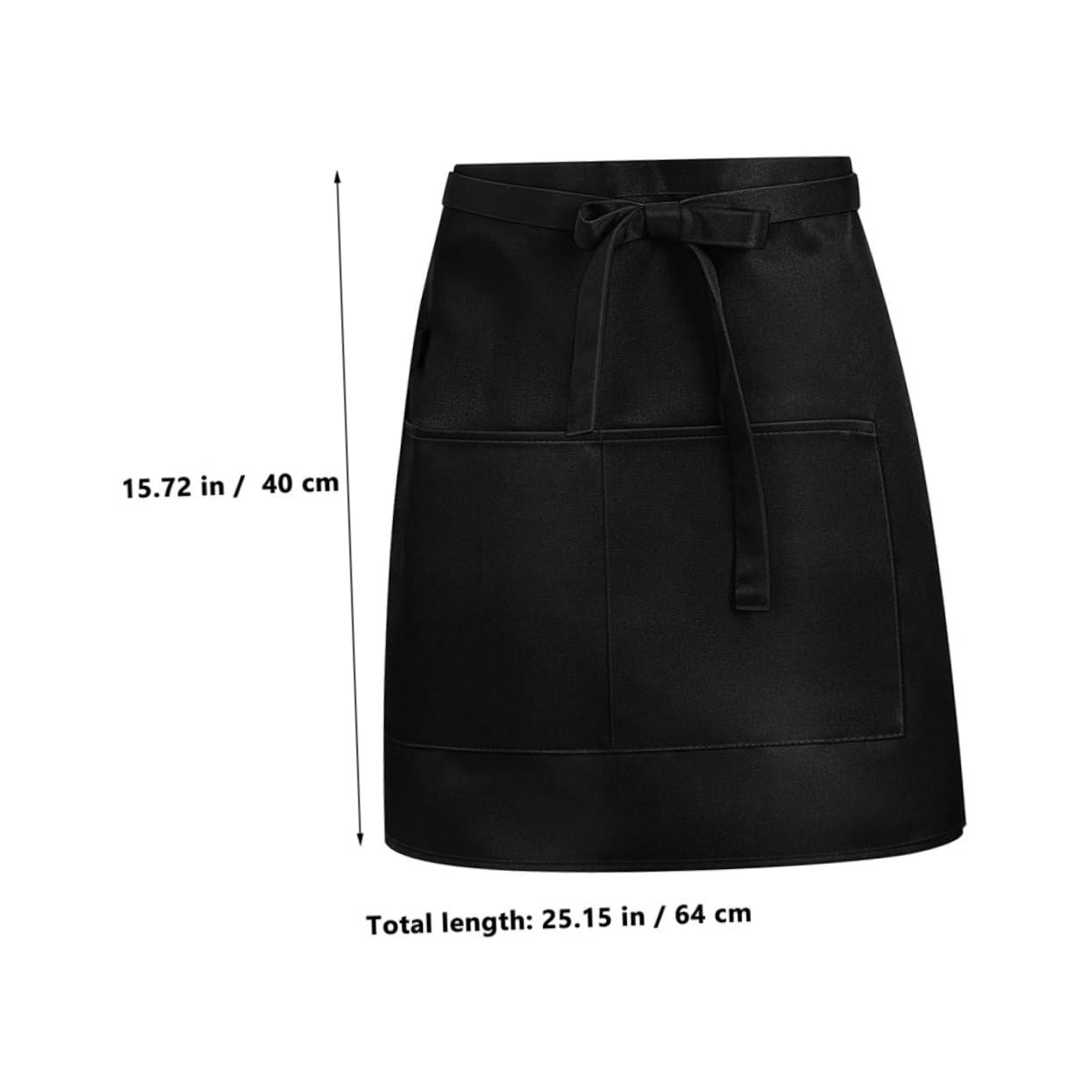 5 Pezzi Di Grembiule: Grembiule Corto Da Cameriere Con Tasche - Stile Mezza Vita Per Il Personale Del Ristorante - Con Cinturino Lungo in Vita Per Uomini E Donne