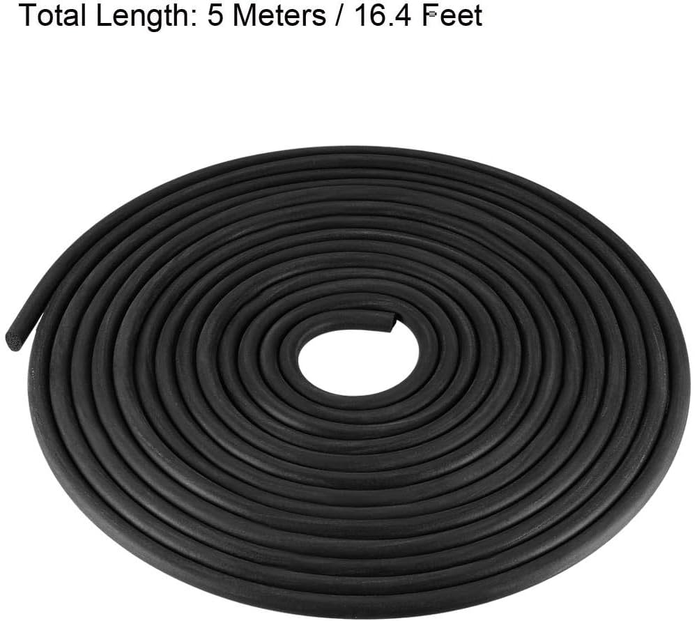 MACHSWON Foam Rubber Seal Weather Strip 6mm Diameter 5 Meters - Image 2