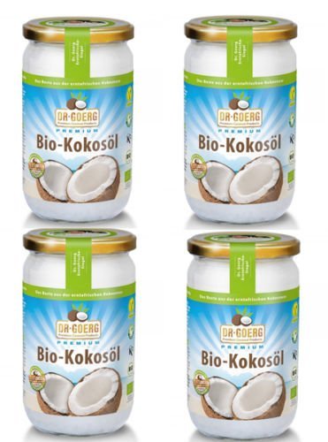 Dr.Goerg 100% Bio Kokosöl 1000ml 4erPack-kaltgepresst NEU