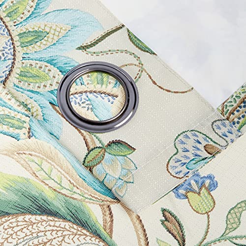 Ellis Curtain Brissac Grommet Panel, 50 x 84, Blue, W 50" x L 84" (1 Panels) - Image 3