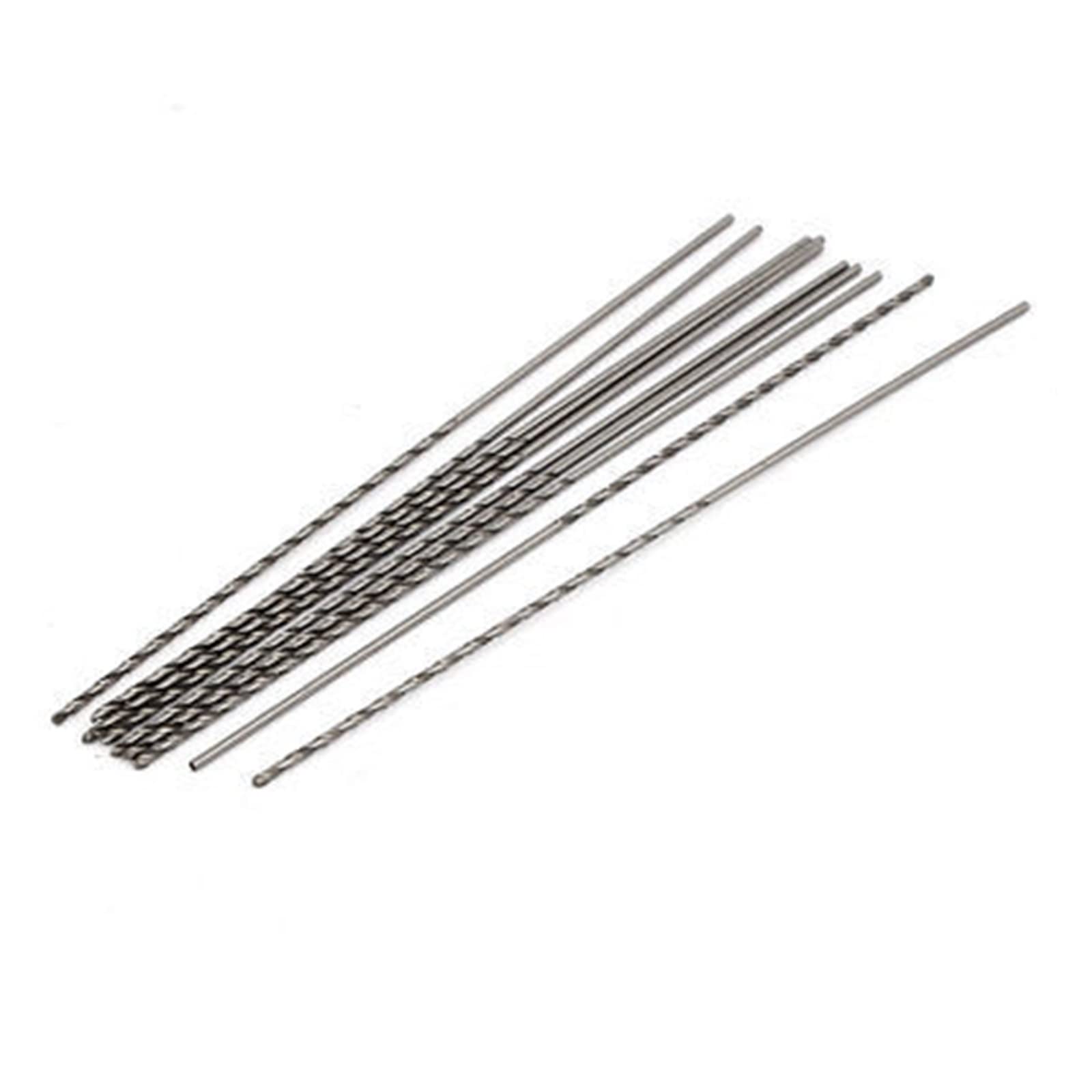 ZZSRJ 1 mm de diámetro 100 mm de Longitud HSS Vástago Recto Broca helicoidal Herramienta de perforación 10 Piezas (Color : Silver, Size : 1 * 100mm)