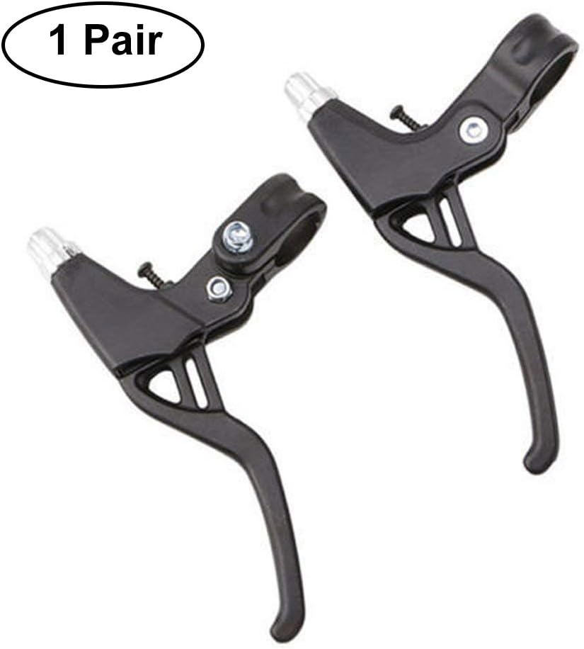Bicycle Brake Levers 2pcs Mountain Bike Brake Handles 4 Finger 2.2cm Diameter for Most Bicycle, Road Bike, MTB, BMX, Cycling (Aluminum Alloy, Black) : Sports & Outdoors