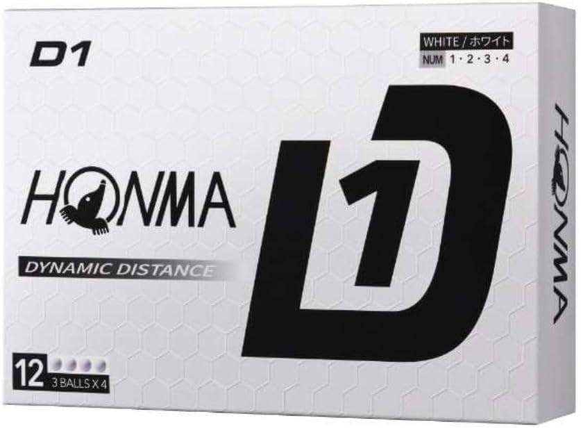 Amazon.co.jp: 本間ゴルフ D1 ボール ゴルフボール 2024年モデル