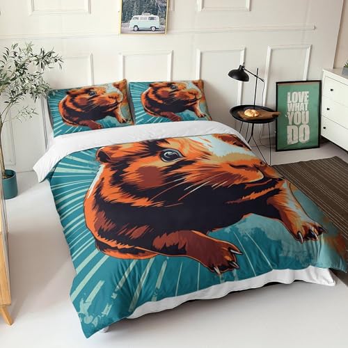Ensemble de housse de couette double cochon d'inde idée cadeau anniversaire - 7