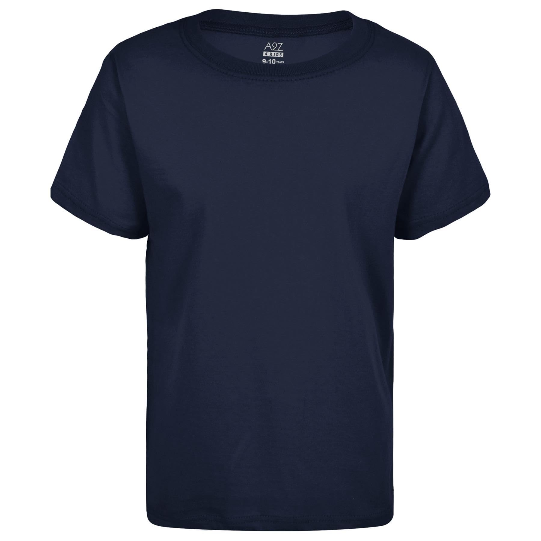 A2Z 4 Kids Confezione da 10 Bambini Ragazze Ragazzi Maglietta Semplice Morbida al Tatto, Scuola di Educazione Fisica T Shirt Leggera Estiva Canotta per Bambini dai 2 Ai 13 Anni