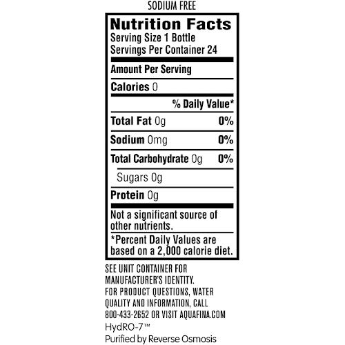 Aquafina Bottled Water, 16.9 Ounce (24 Bottles) Pack of 3