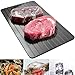 Wxinsheng Schnelle Auftauplatte,Auftauplatten Auftauen Tablett,Fleisch Auftauplatte Aluminium Auftau Tablett Defrosting Tray Fast Abtauung Tablett für Fisch Fleisch Geflügel (23 x 16.5 x 0.2cm)
