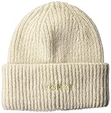 Umgeschlagener Saum Tommy Hilfiger Damen Effortless Beanie Strickmütze, Beige (Beige AEK), One Size (Herstellergröße:OS)