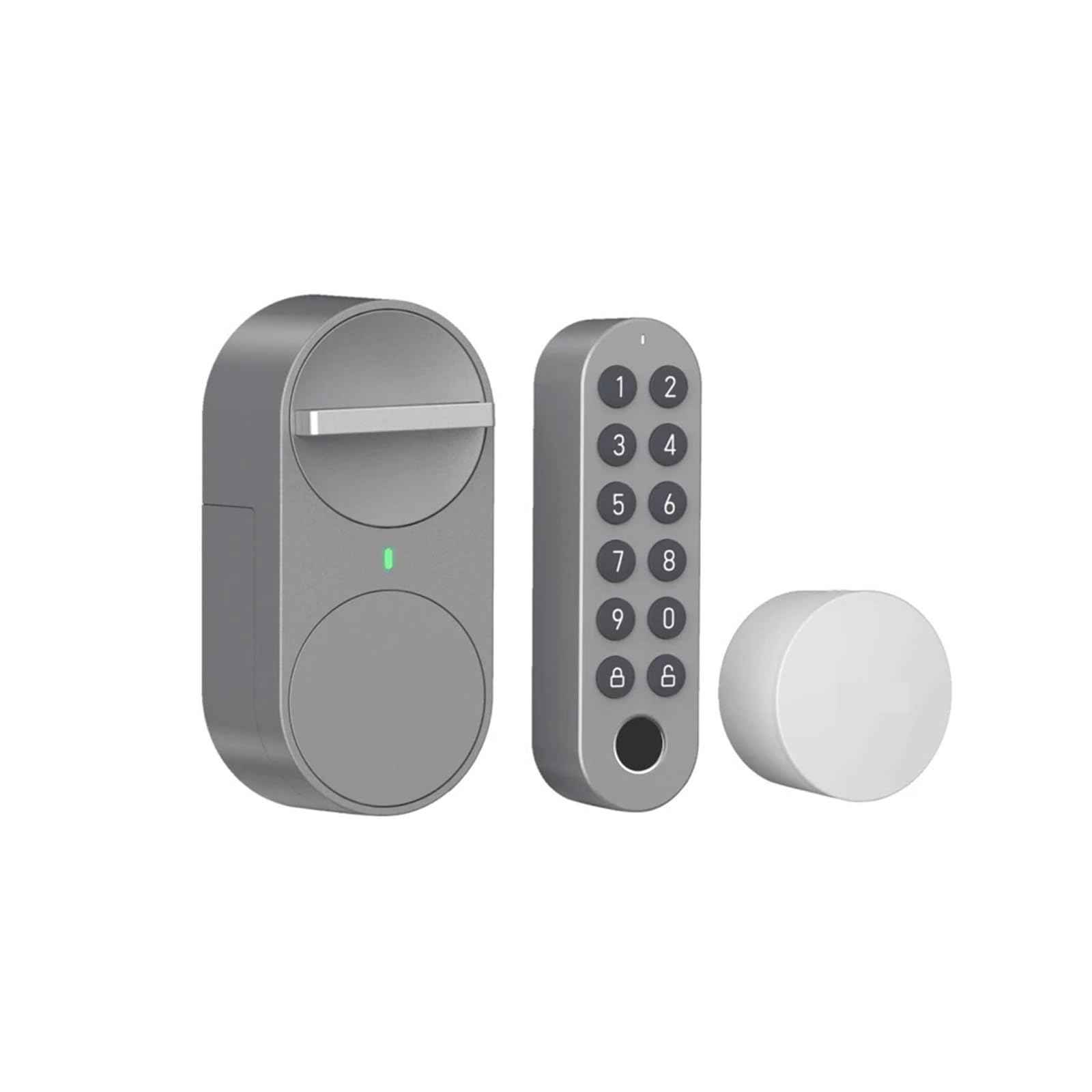 CVFRDD Smart Door Knob, Smart Door Lock DIY Keyless Entry Tuya App, Finrprint Password Compatible Keyless Entry Door Handle(3-in-1 G30)