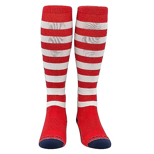 USA Flag Baseball, Football, Soccer Knee High Socks - Navy Red White2