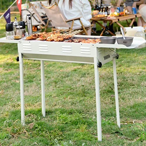 Barbecue au charbon de bois pliant compact pour éviter l'encombrement