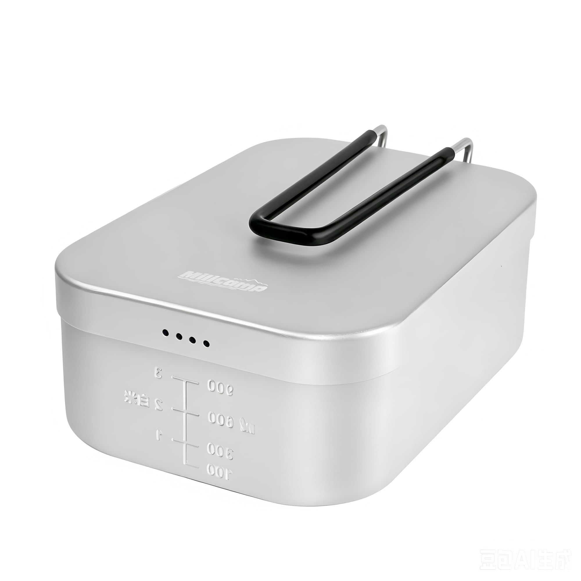 MiliCamp ラージメスティン キャンプ飯盒 ファミリーキャンプ炊飯 山飯 アウトドア 調理器具 目盛り付 バリ取り不要