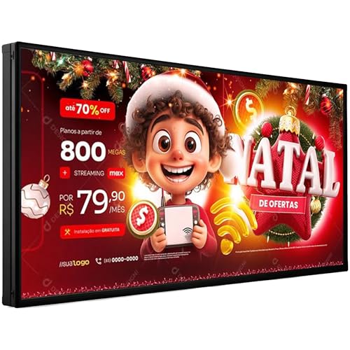 Image of P5 Outdoor Full-Color Programmable LED Sign 65 inch x 34 inch High-Brightness Digital Display with WiFi & USB Control, Scrolling Message Board for Business Advertising, Text /Image /Video, IP65 Waterproof