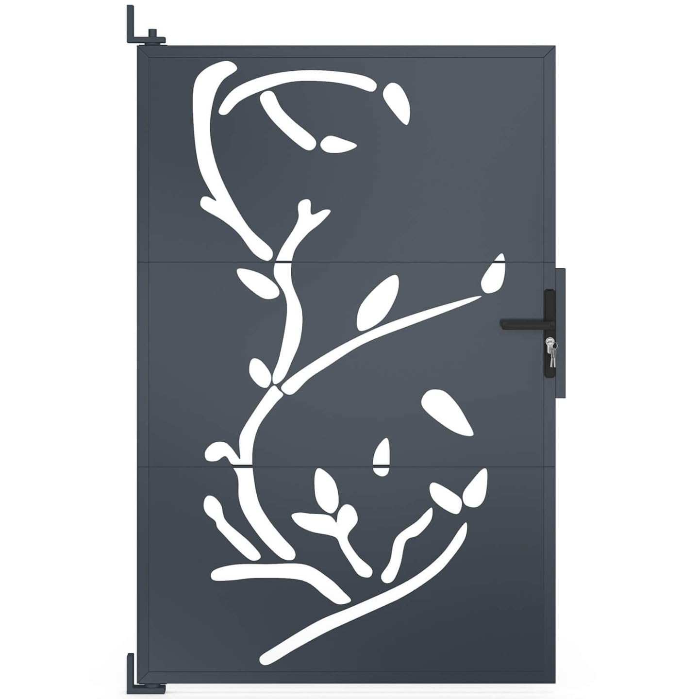 IDMarket - Portillon 100 x 155 cm en acier