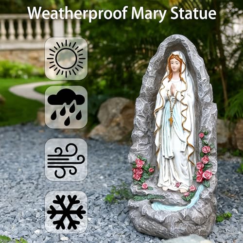 Estatua Nuestra Señora de Lourdes 18 Pulgadas miniatura 5