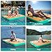 Inflatable Floating Dock Swim Platform, 5ft × 6ft × 6in Multi-Person Water Swim Dock with Air Pump & Storage Bag & 10L Dry Bag for Swimming, Lake, Pool, Beach