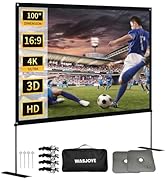 Amazon | WASJOYE 84インチ プロジェクタースクリーン 自立式 16:9