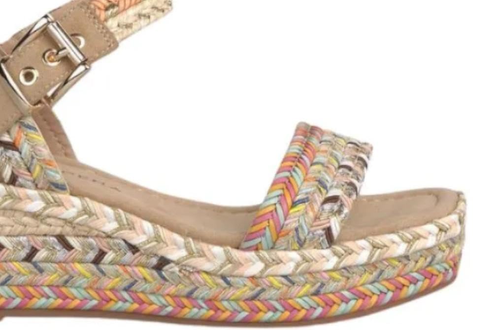 Sandalia con cuña Alma en Pena V2650900 demujer Trenzadas Esparto - Mujer