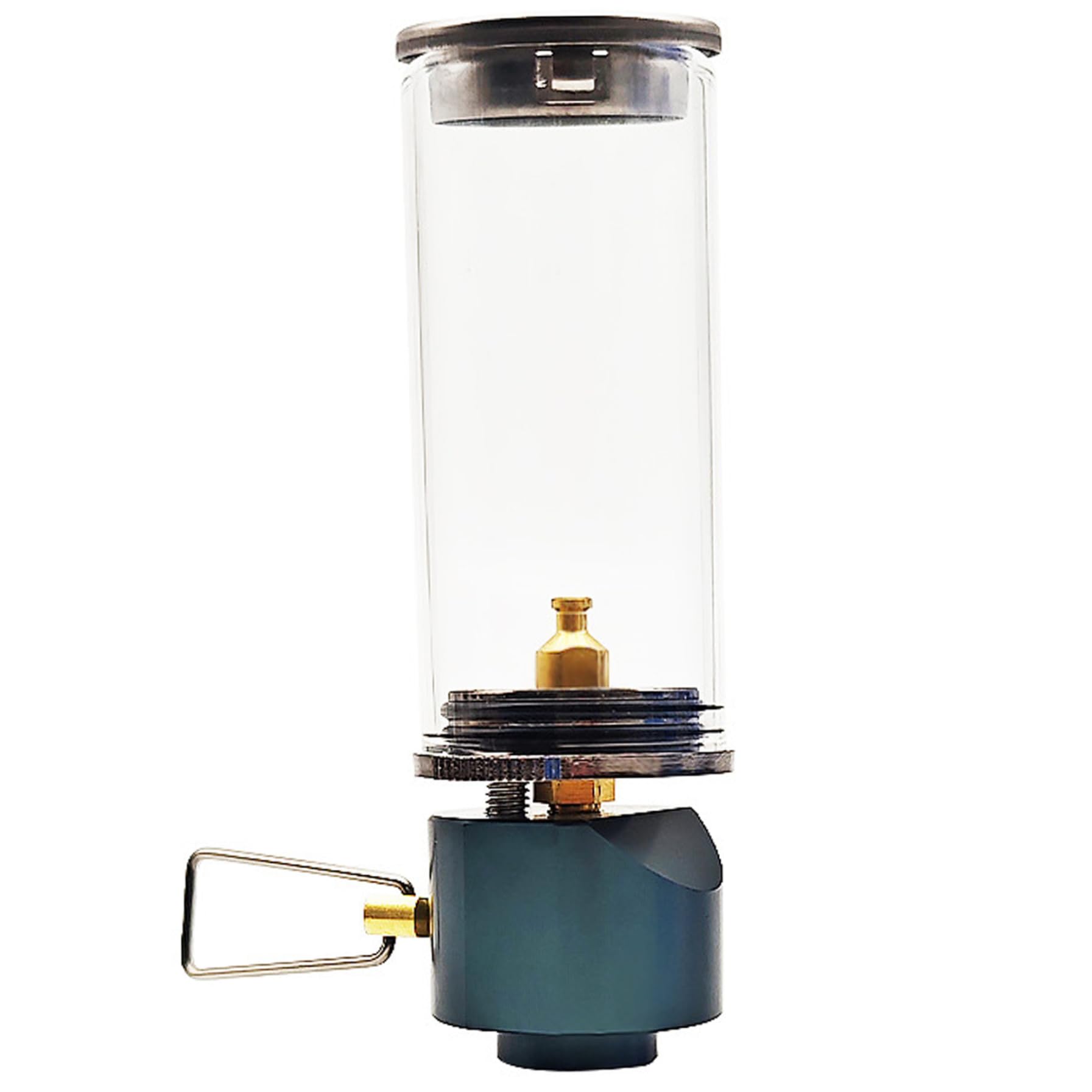Gas Lantern, Dreamlike Candle Lamp Gas Lantern with Heat-Resistant Glass, Lamp with Adjustable Valve, Light for Camping and Hiking Outside