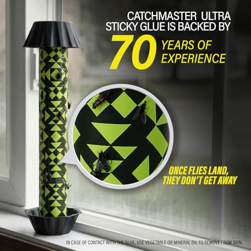 Control de moscas eficaz eliminando mosquitos molestos con trampas Catchmaster de 4 piezas 4