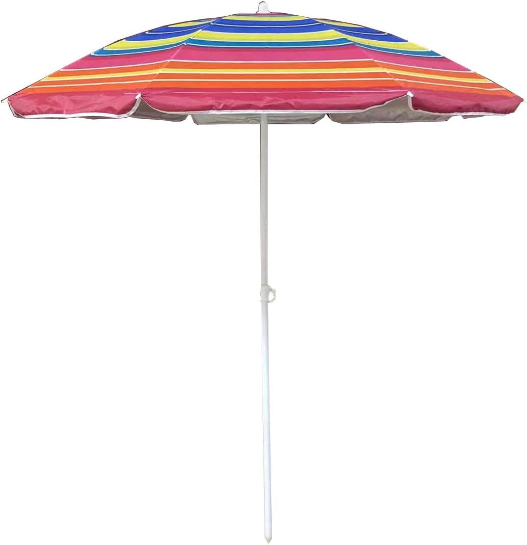 Procamp Beach Umbrella UV protected 190T Polyester material and Silver Coating, Medium